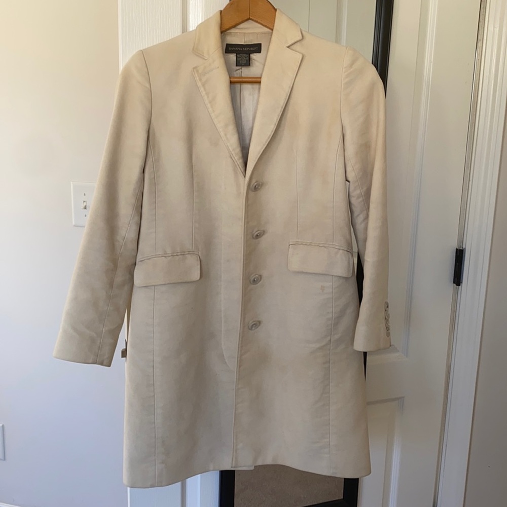Cream colored Lady Coat